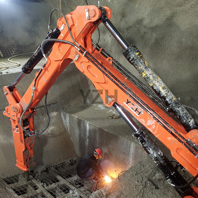 Staterary Rockbreaker Boom Systems